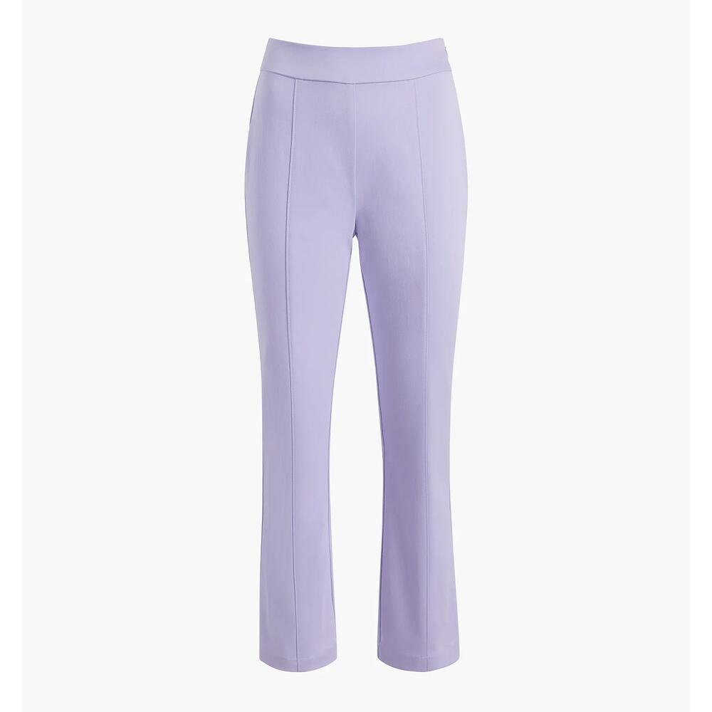 Hill House Lavender Purple Claire Mid Rise Straight Leg Pants Size L - Picture 3 of 11